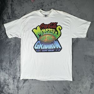 Vintage Sz XL Coca Cola Monsters Of The Gridiron Football Shirt Single Stitch
